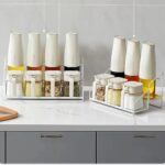 Set de Rangement Épices & Huiles – 8 pièces avec Support Métal – Image 3
