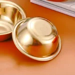 Bol Coréen Inox Doré – Élégance & Polyvalence au Quotidien – Image 2