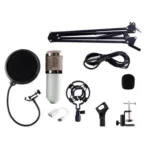Kit Microphone à Condensateur avec Support Bras Articulé – USB & Jack – Idéal Streaming, Podcast & Studio – Image 5