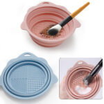Bol Nettoyant Pliable pour Pinceaux de Maquillage – Silicone Souple & Multi-textures – Image 3