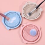 Bol Nettoyant Pliable pour Pinceaux de Maquillage – Silicone Souple & Multi-textures – Image 4