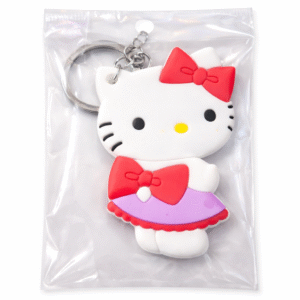 Porte-Clés Hello Kitty en Silicone Double Face – Mignon, Souple & Résistant
