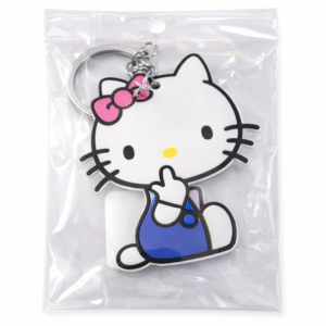 Porte-Clés Hello Kitty en Silicone Double Face – Mignon, Souple & Résistant