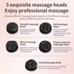 Pistolet de Massage Vibrant Compact – 5 Têtes Incluses – Soulagement Musculaire Ciblé – Image 4