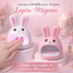 lampe led uv pour ongles – design lapin rose mignon
