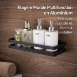 Étagère murale multifonction en aluminium – pratique, robuste et facile à installer