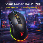 souris filaire gamer jeo gm 690 – haute précision & prise ergonomique