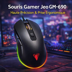 souris filaire gamer jeo gm 690 – haute précision & prise ergonomique