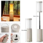 lampe de camping multifonction télescopique – rechargeable usb & ultra lumineuse