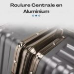 Valise Rigide Aluminium – Gris foncé – Qiaofei – Image 3