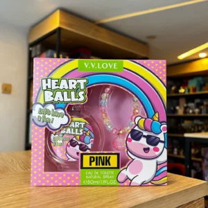 Coffret Parfum Enfant V.V. Love Heart Balls – Eau de Toilette 50 ml + Bracelet