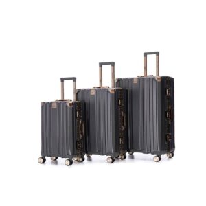 Valise Rigide Aluminium – Gris foncé – Qiaofei