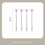 Set Apéritif Doré – Pot Ourson + 6 Piques Boule – Image 6