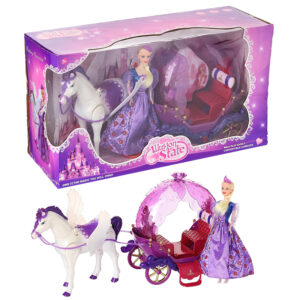 Coffret Princesse avec Carrosse Magique, Cheval et Poupée – Fantasy Carriage