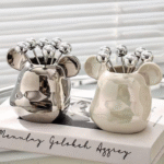 Set Apéritif Doré – Pot Ourson + 6 Piques Boule – Image 4