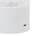 Vase Lumineux LED – 3 Couleurs, Rechargeable & Tactile – 18 cm - Blanc – Image 5