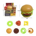 Burger Jouet Démontable – Jeu d'Imitation, Pédagogique - 8.5 cm – Image 4