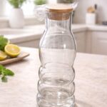 Bouteille en Verre 500 ml avec Bouchon en Bois – Élégante & Naturelle Description – Image 2