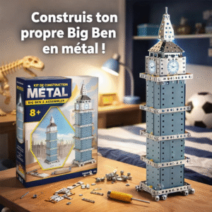 kit de construction métal – modèle big ben à assembler (8+)