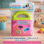 livre de bain imperméable – “qu’y a t il dans le livre ?” – dès 3 ans
