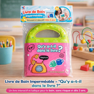 livre de bain imperméable – “qu’y a t il dans le livre ?” – dès 3 ans