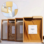 Boîte de Rangement Alimentaire en Bambou – Couvercle Coulissant & Design Moderne – Image 2