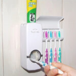 Distributeur Automatique de Dentifrice + Porte-Brosses Mural – Hygiénique & Pratique – Image 3