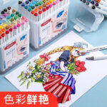 Coffret 12 Marqueurs M&G – Double Pointe | Couleurs Intenses & Précision Artistique – Image 4