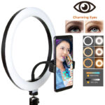 Ring Light LED 26 cm (10") – Éclairage Circulaire avec Support Smartphone & Télécommande – USB