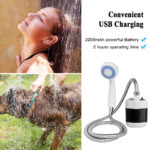 Douche Électrique Portable – Rechargeable & Transportable (avec pompe submersible) – Image 3