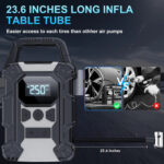 Mini Compresseur d’Air Rechargeable 150 PSI – Écran LED & Batterie Intégrée – Image 4