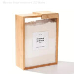 Boîte de Rangement Alimentaire en Bambou – Couvercle Coulissant & Design Moderne – Image 3