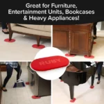 Patins Glisseurs de Meubles Movers – Déplacement Facile, Protection des Sols - Lot de 4 XL – Image 4