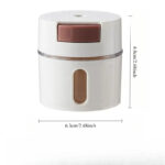 Set de 6 pots à épices magnétiques – Support mural adhésif inclus – Image 5