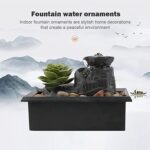 Fontaine Décorative d’Intérieur – Cascade Zen avec Plantes et Galets – Image 5
