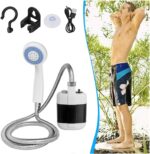 Douche Électrique Portable – Rechargeable & Transportable (avec pompe submersible)