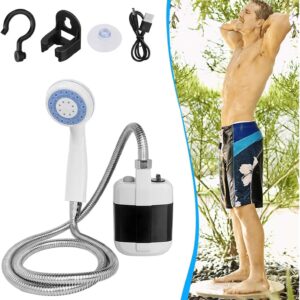 Douche Électrique Portable – Rechargeable & Transportable (avec pompe submersible)
