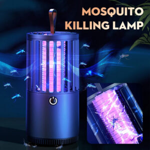 Lampe Anti-Moustiques Électrique USB – Éclairage UV & Grille Haute Tension – Noir