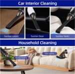 Aspirateur Voiture Portable – Rechargeable Type-C avec Filtre HEPA - Noir – Image 6