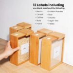 Boîte de Rangement Alimentaire en Bambou – Couvercle Coulissant & Design Moderne – Image 6