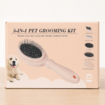 Kit de Toilettage pour Animaux 5-en-1 – Brosse Multifonction pour Chiens & Chats 🐾