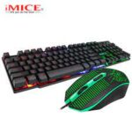 Pack Gamer iMICE – Clavier Filaire Rétroéclairé + Souris Gaming LED – Haute Précision