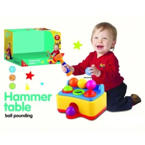 Hammer Table – Jeu d’Éveil à Marteau et Boules Colorées | Dès 3 ans