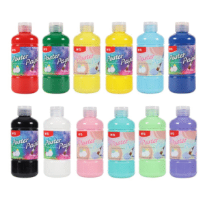 Peinture à l'affiche M&G – Flacon 500ml – Couleurs Métalliques & Classiques