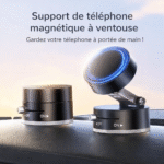 support magnétique pliable avec ventouse