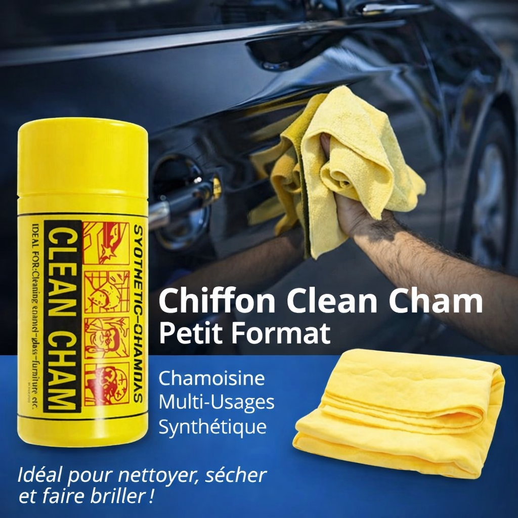 chiffon clean cham petit format – chamoisine multi usages synthétique