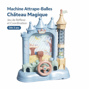 machine attrape balles château magique – jeu de réflexe et coordination – dès 3 ans