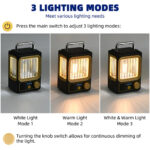 Lampe de Camping LED Rechargeable – 3 Modes d’Éclairage – Portable & Autonome – Image 6