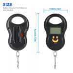 Balance électronique portable avec crochet – Écran LCD rétroéclairé – Image 3