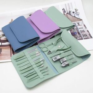 Kit de Manucure & Pédicure 16 pièces – Étui Compact – Plusieurs Couleurs